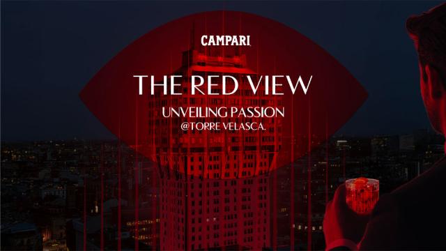 Campari tinge di rosso Milano e celebra Torre Velasca con "The Red View &ndash; Unveiling Passion"