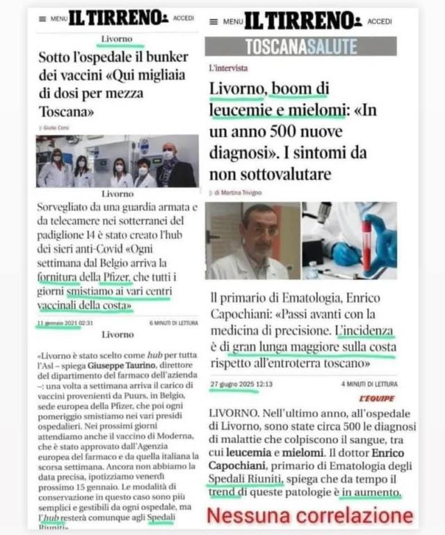 Livorno cancri del sangue