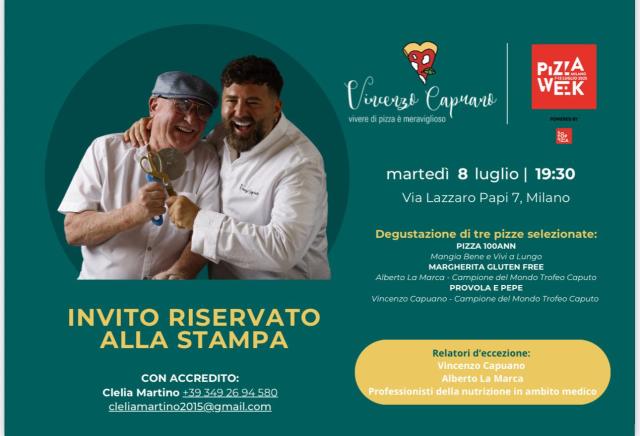 Pizza Week Milano Edition 2025,  Capuano presenta &ldquo;100 Ann&rdquo;, la pizza della longevit&agrave; certificata dalla Fondazione Longo