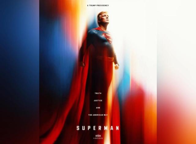 Trump Superman, il fotomontaggio in occasione dell&rsquo;uscita del nuovo film sul supereroe, Casa Bianca: &ldquo;Il simbolo della speranza&rdquo;