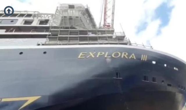Explora Journeys MSC e Fincantieri, varo di Explora III, posa moneta per IV e taglio lamiera per V a Sestri Ponente