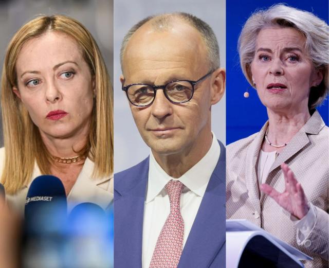 Meloni, Merz, von der Leyen