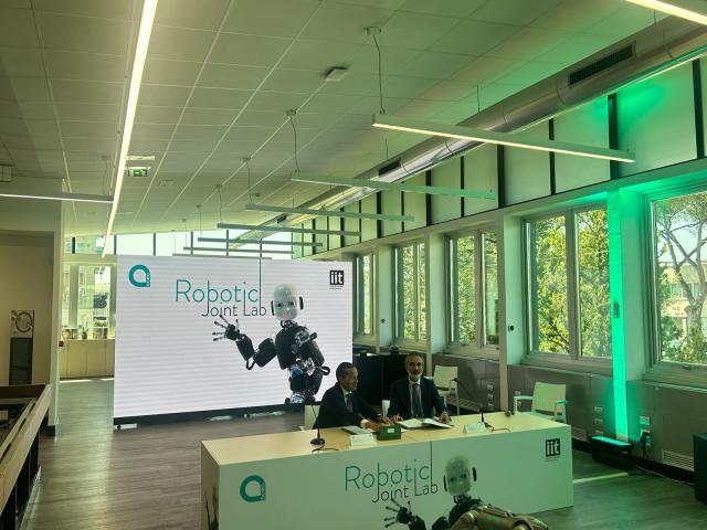 a.Quantum (ACEA) e IIT, lanciato lanciano il Robotic Joint Lab per innovare le reti industriali con la robotica avanzata