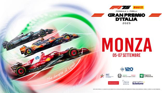 ACI, presentato il poster ufficiale del Formula 1 Pirelli Gran Premio d&rsquo;Italia 2025: Monza al centro della scena
