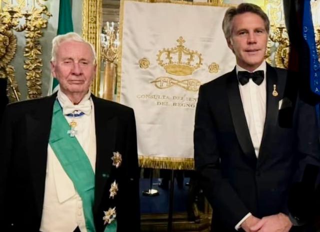 Il Prof. Pier Luigi Duvina con Emanuele Filiberto di Savoia