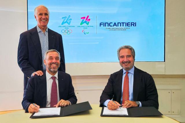 Fincantieri e Fondazione Milano Cortina 2026, accordo di sponsorship in vista dei Giochi Olimpici e Paralimpici