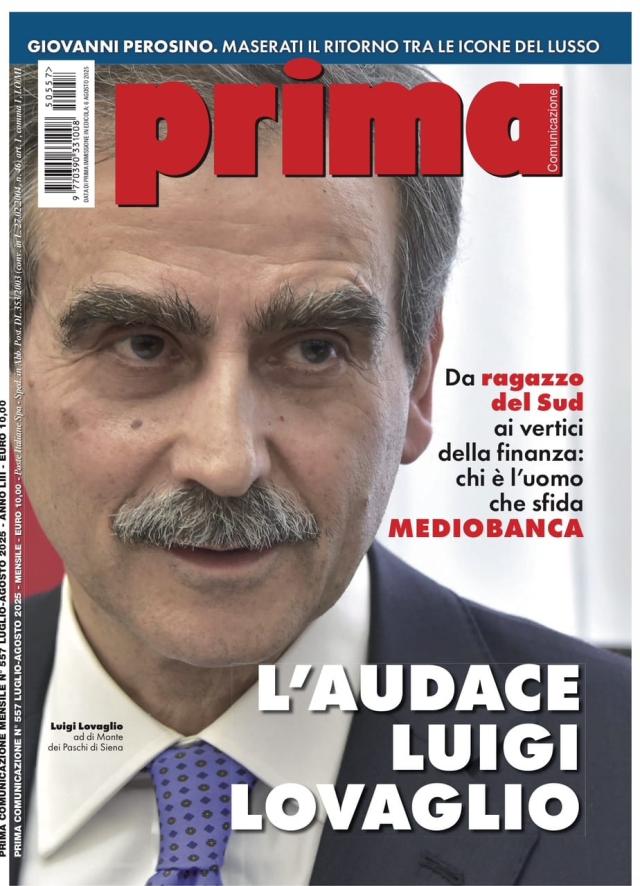 Prima Comunicazione: in edicola il numero 557, edizione luglio-agosto 2025
