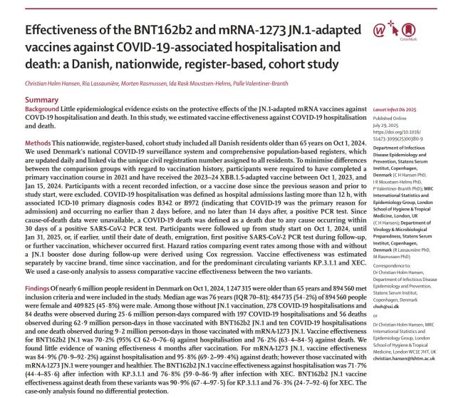 Vaccino Covid Pfizer, studio danese su ricoveri e decessi per Sars-Cov2 tra non vaccinati superiori a quelli fra vaccinati &egrave; fake perch&eacute; non considera effetti avversi, costi e vera causa morte