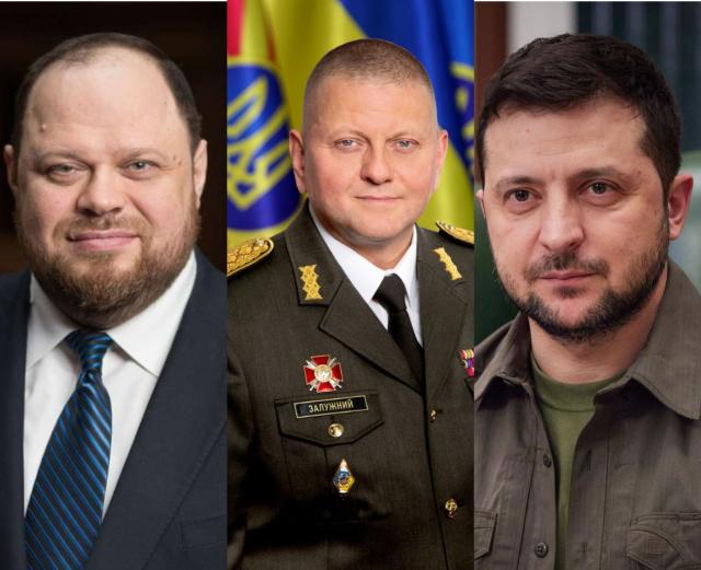 Stefanchuk, Zaluzhnyi, Zelensky