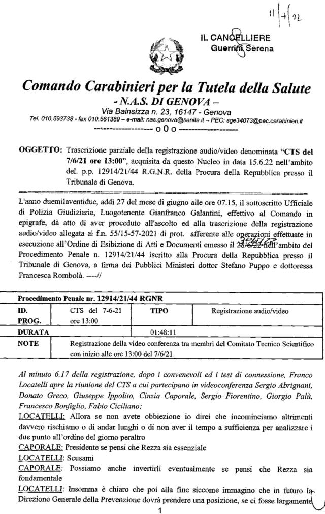 Verbale Cts 7 giugno 2021