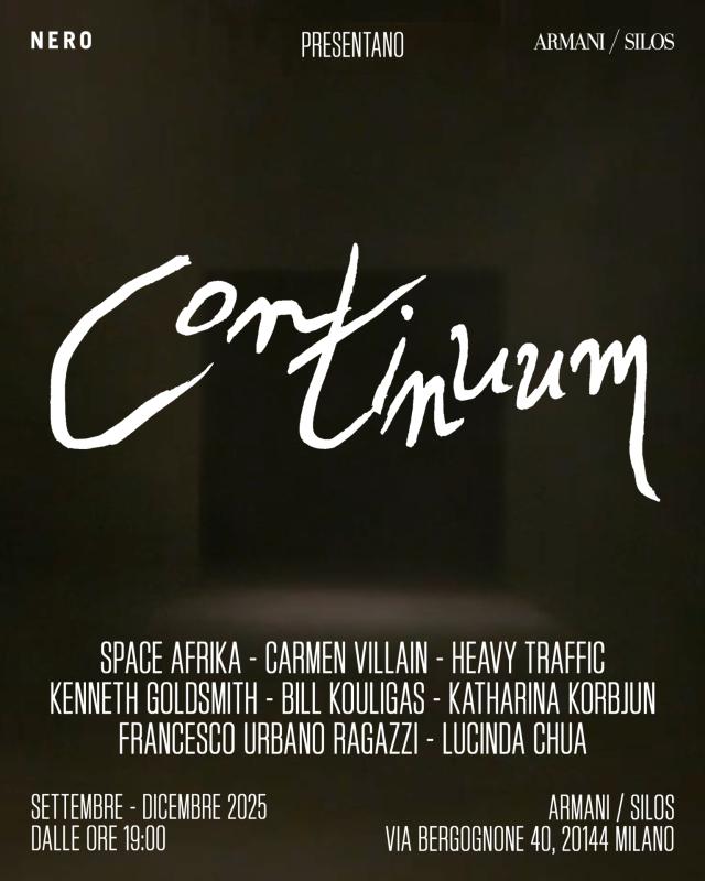 Armani/Silos presenta CONTINUUM, il nuovo progetto che intreccia arte, suono e immagine in un percorso tra continuit&agrave; e sperimentazione