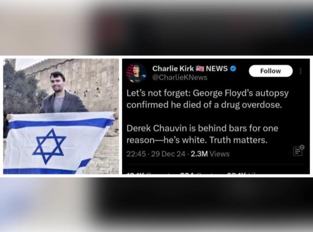 Attentato a Charlie Kirk, l&rsquo;attivista MAGA pro-Israele negava genocidio nel 2024: &ldquo;A Gaza no carestia&rdquo;; su omicidio George Floyd: &ldquo;Morto per overdose&rdquo;