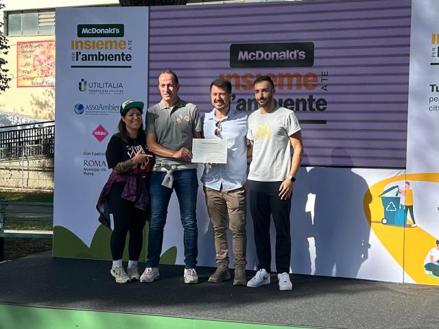 McDonald&rsquo;s, prosegue a Roma la quinta edizione del progetto "Insieme a te per l'ambiente" dedicato alla riqualificazione urbana