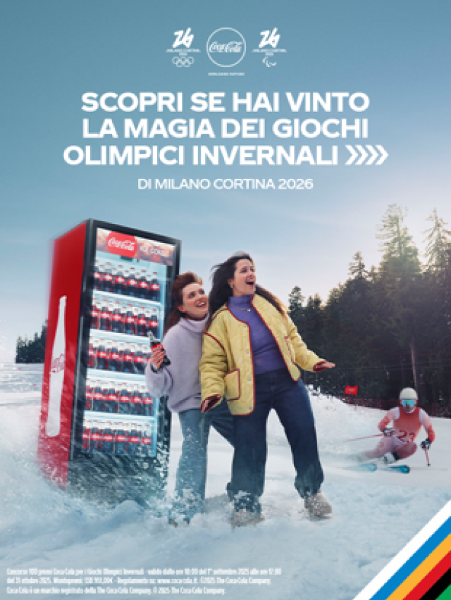 Coca-Cola lancia concorso per Milano Cortina 2026: in palio biglietti per gare, cerimonie e pacchetti esperienziali