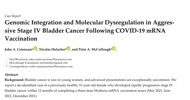 Impronta genetica vaccino Covid trovata nel DNA di malato oncologico 31enne, epidemiologo Hulscher: "Virus si &egrave; integrato nel genoma umano facendo crescere il tumore" - STUDIO