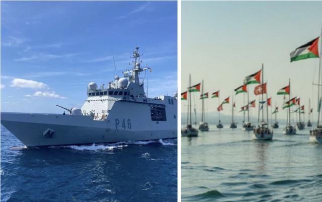 Flotilla a 120NM da Gaza, anche Spagna abbandona scorta, fregata Furor resta a distanza, ex sindaca Barcellona: &ldquo;Delusione&rdquo;; salpata marina israeliana