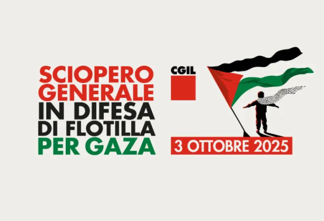 Abbordaggio Flotilla, Cgil annuncia sciopero generale il 3 ottobre: "Aggressione contro navi civili un fatto di gravit&agrave; estrema", Salvini minaccia precettazione