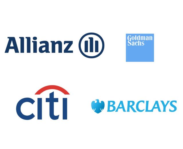 Allianz, Goldman Sachs, Citigroup e Barclays
