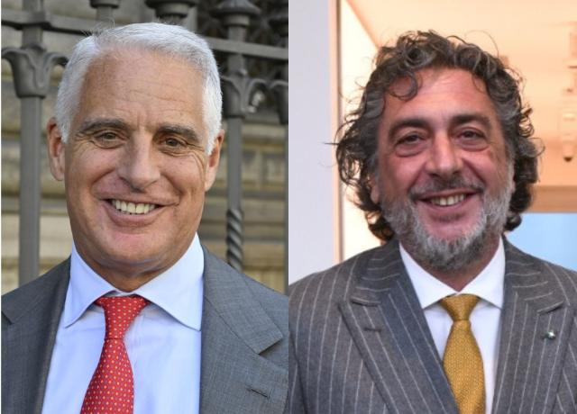 Andrea Orcel, UniCredit (sx) e Carlo Cimbri, Unipol (dx)