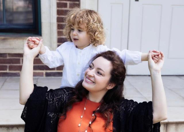 La Principessa Vittoria di Russia con il figlio Alexander