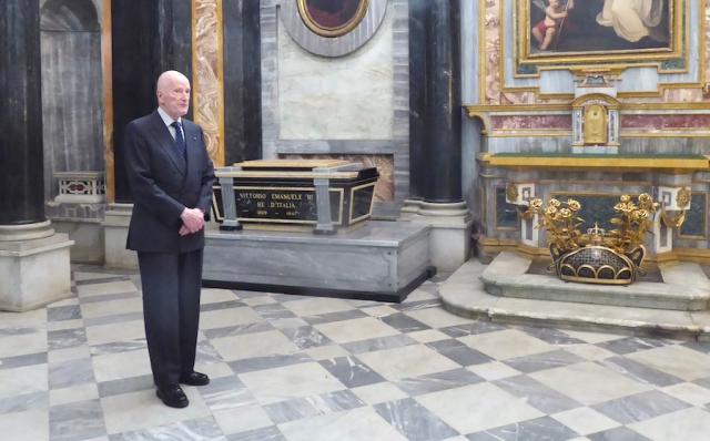  Re Simeone II, visita le Tombe di Vittorio Emanuele III e della Regina Elena nel Santuario di Vicoforte (11 ottobre 2025)