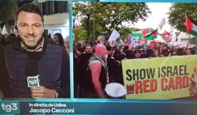 Udine, choc Rai prima della partita: "L'Italia pu&ograve; eliminare Israele, almeno sul campo&rdquo;, bufera sul giornalista del Tg3 Jacopo Cecconi