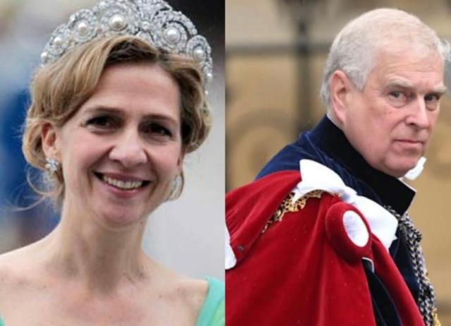 Cristina, Infanta di Spagna e il principe Andrea del Regno Unito