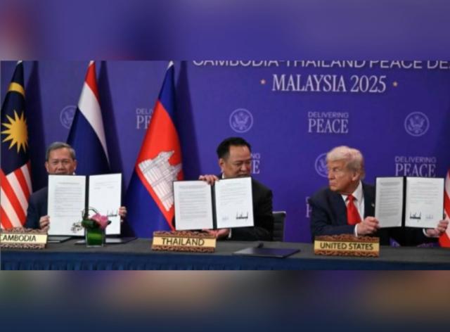 Malesia, Cambogia e Thailandia firmano l&rsquo;accordo di pace in presenza di Trump, tycoon: &ldquo;Faremo affari con entrambi i Paesi&rdquo;