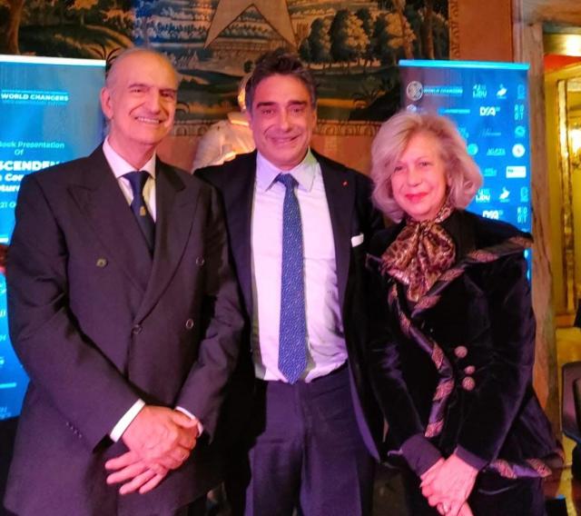 Pier Felice e Maria Loredana degli Uberti con  Gabriele Pao-Pei Andreoli