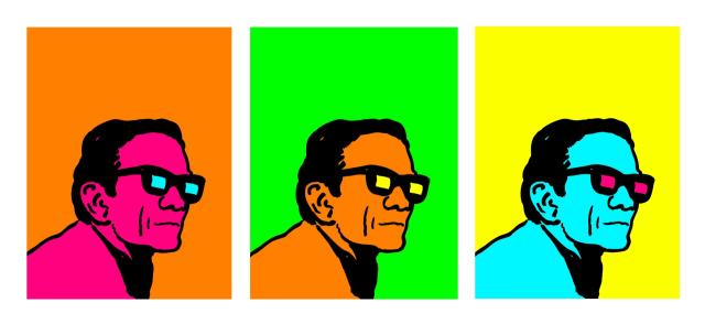 Pier Paolo Pasolini Rielaborazione grafica da Guido Scarabottolo 