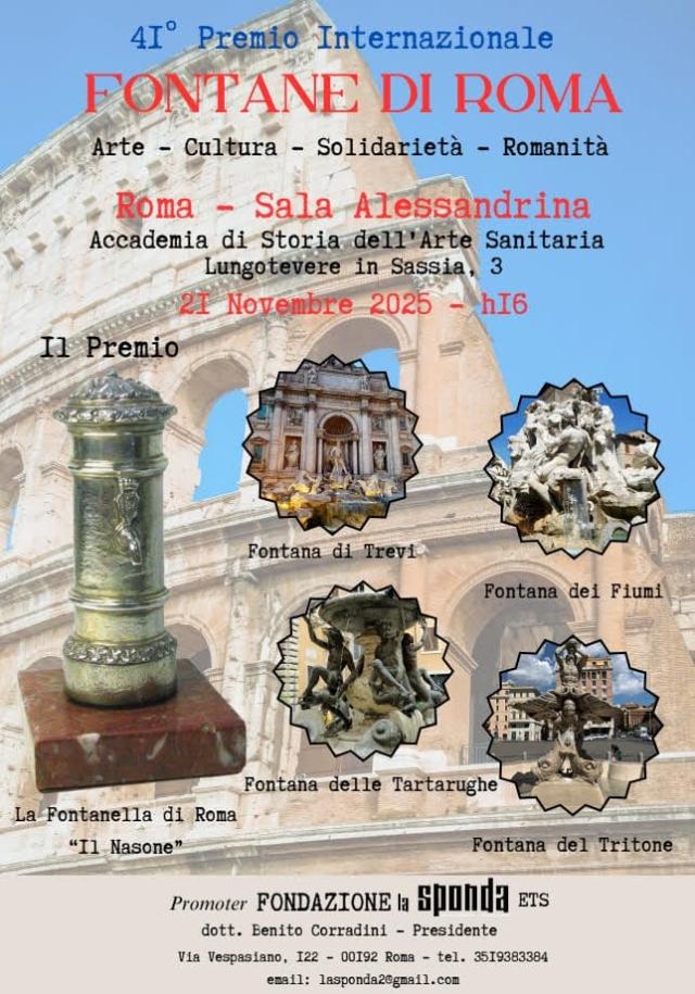 La Fondazione La Sponda ETS, in sinergia con l'Accademia Internazionale La Sponda, rilancia una delle iniziative culturali pi&ugrave; longeve e rappresentative della Capitale: il Premio Internazionale &ldquo;Fonta