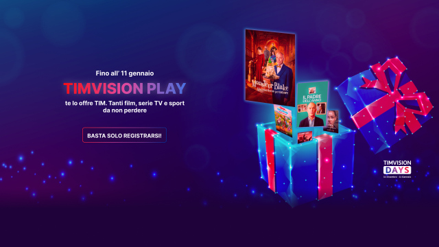 Tim lancia i TimVision Days; amplia l&rsquo;offerta con contenuti esclusivi con Mediaset e LA7 on demand, Discovery+ e sei canali Eurosport 