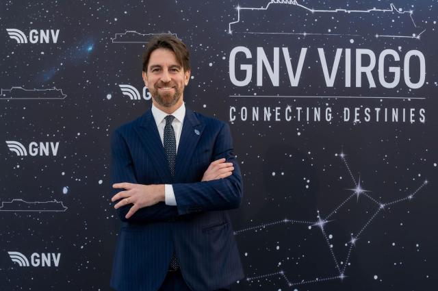 GNV presenta GNV VIRGO, la prima nave della flotta, previste 8 nuove navi entro il 2030, si stimano 2,5 mln di passeggeri e merci per &euro;8,5 mld