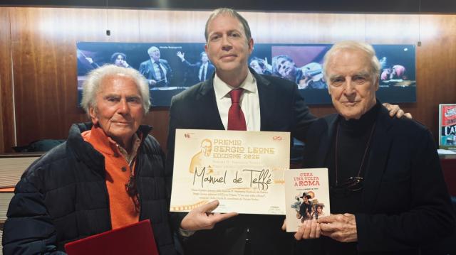 Romolo Guerrieri, Manuel de Teffe' e Gianni Garko al Premio Sergio Leone 2025