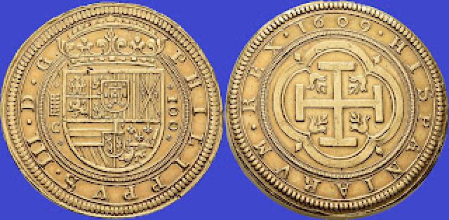 Il cent&eacute;n Segoviano &egrave;  la moneta  da record venduta a  3 ml &euro;, battendo i 100 ducati di Ferdinando III d'Ungheria a 1,9  ml di franchi