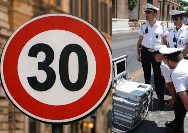Roma, scatta limite velocit&agrave; 30 km/h in zona ztl Centro Storico da oggi 15 gennaio, tra un mese gli autovelox con multe da &euro;42 a &euro;543