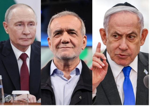 Russia mediatore Iran-Israele, la chiamata di Putin con presidente persiano Pezeshkian e Netanyahu : "Importante dialogo diplomatico e de-escalation Usa"