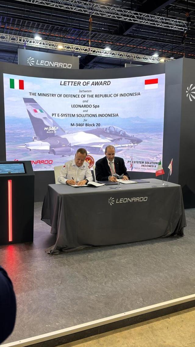 Leonardo, PT ESystem Solutions e Indonesia avviano una collaborazione per la fornitura degli M-346 F destinati alla forza aerea indonesiana