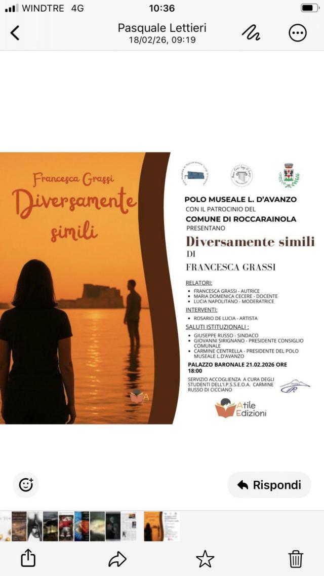 Il viaggio di una scrittrice: dal Polo Museale di Roccarainola a Casa Sanremo Writers. Per ora Roccarainola si prepara ad accogliere un appuntamento culturale di grande rilievo: la presentazione del l