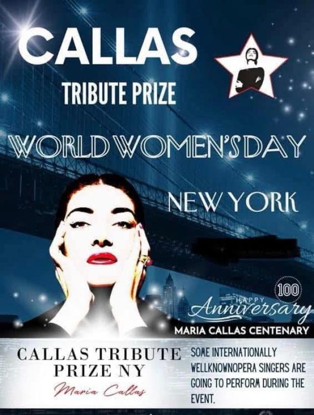 &ldquo;Maria Callas Tribute Prize New York&rdquo; al via il 3 marzo 2026, il Gala di chiusura si terr&agrave; il 7 marzo presso la Columbus Citizen Foundation di NY