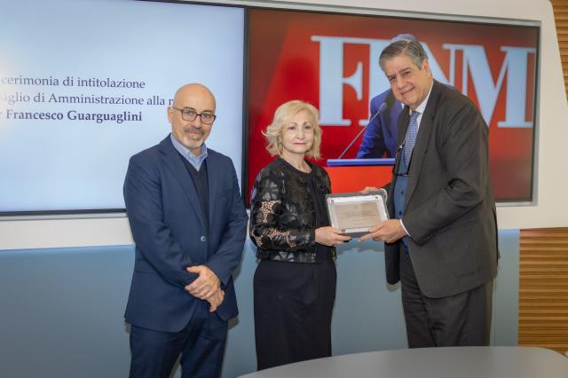 Leonardo intitola la Sala del Consiglio di Amministrazione a Pier Francesco Guarguaglini nella sede di Piazza Montegrappa a Roma