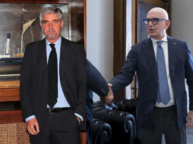 Mario Mattioli a dx; Vittorio Genna a sx