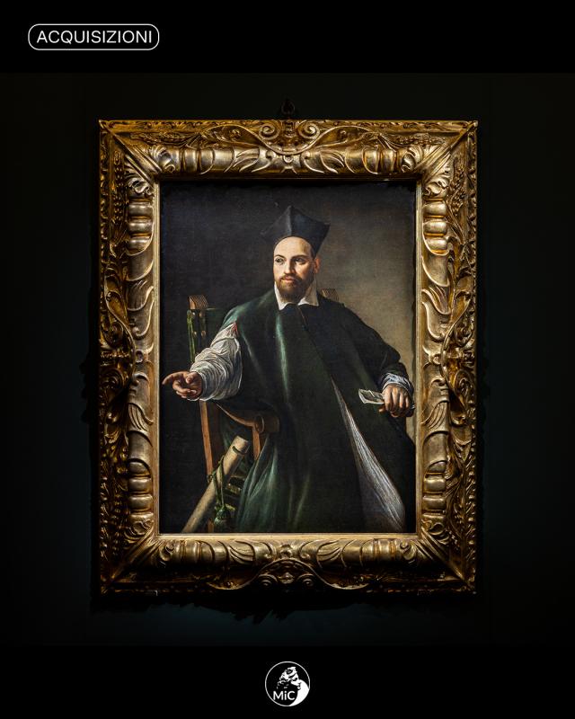 Lo Stato italiano acquista "Il Ritratto di monsignor Maffeo Barberini di Caravaggio" per &euro;30 mln che sar&agrave; assegnato a Palazzo Barberini
