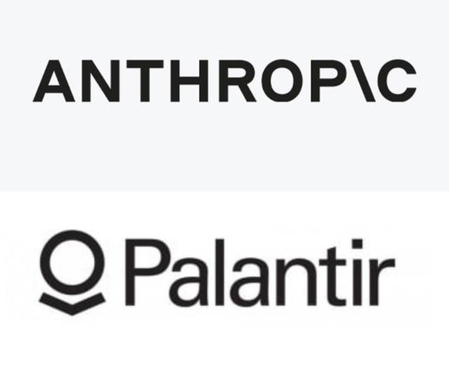 Anthropic e Palantir loghi