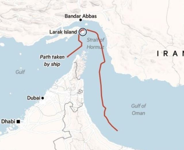 Stretto di Hormuz, rotta alternativa