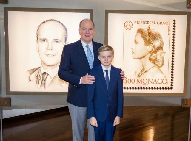 Alberto di Monaco con il figlio Jacques 