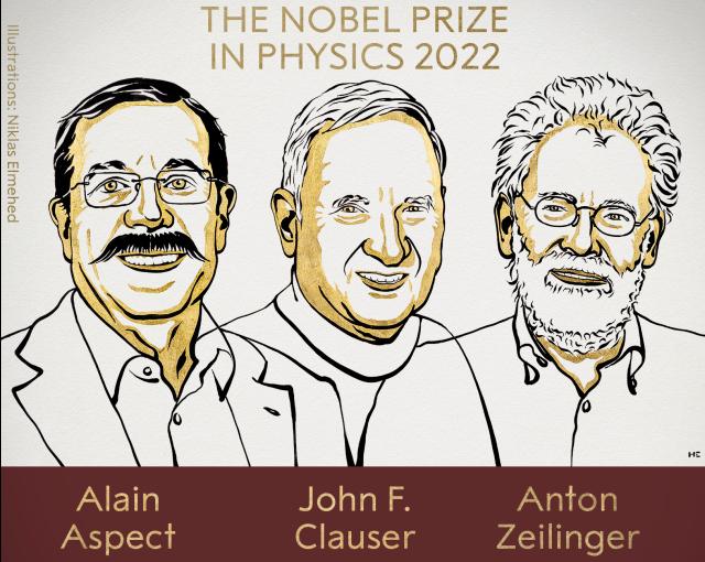 Premio Nobel per la Fisica 2022: vincono  Aspect, Clauser e Zeilinger per gli studi sui fenomeno quantistici