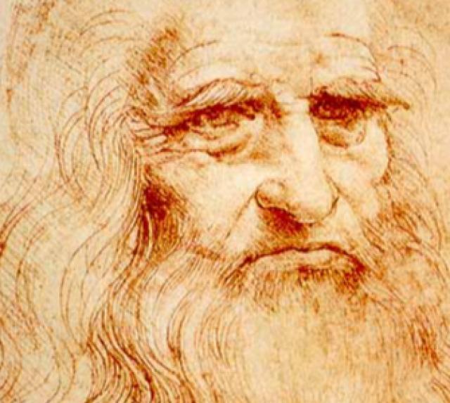 Autoritratto di Leonardo, ~1510-1515, sanguigna, Torino, Biblioteca Reale, inv. no. 15571
