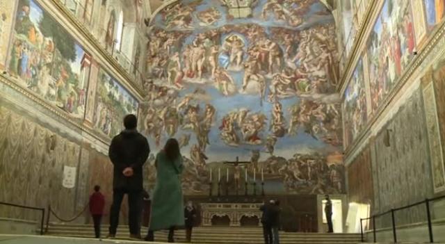 Cappella Sistina, iniziato l'intervento di pulitura per la manutenzione straordinaria del Giudizio Universale