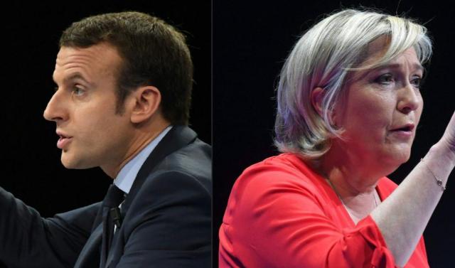 le pen macron